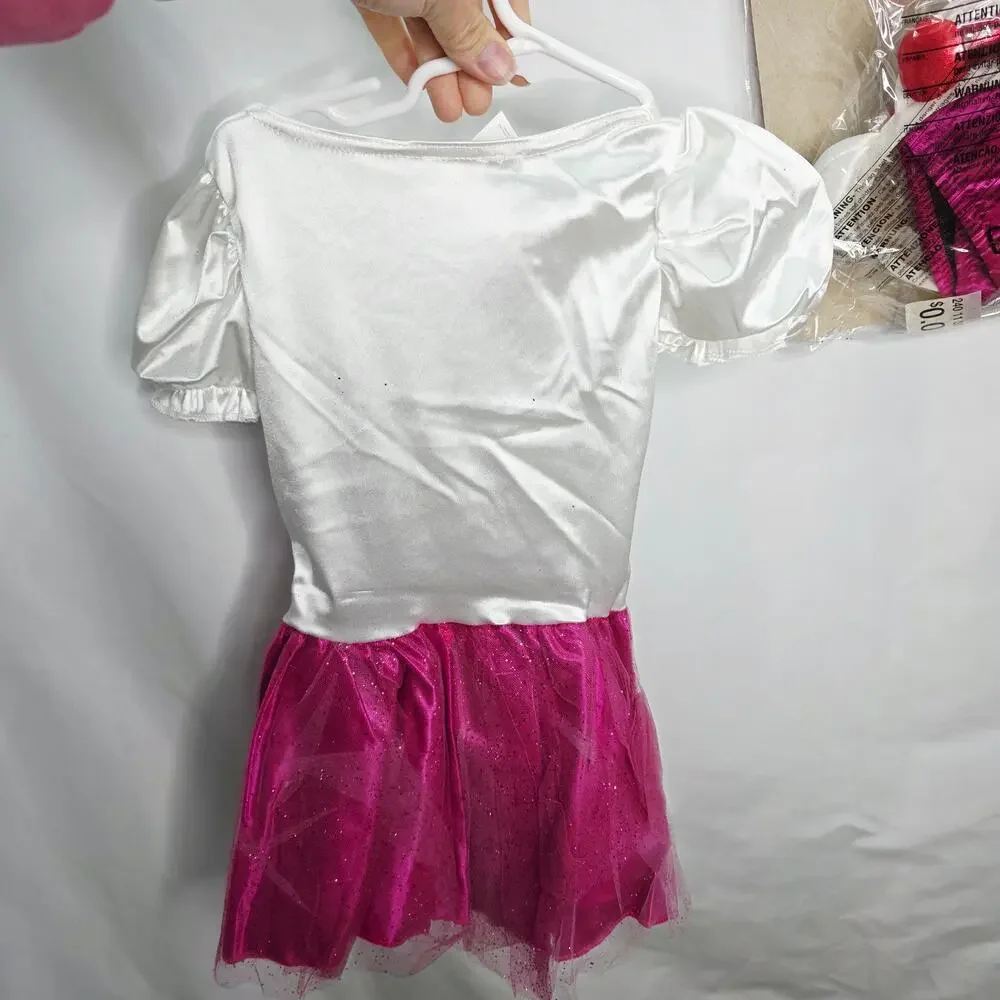 Hello Kitty Kids  Dress & Head Band Halloween  Costume Kids size Small 4-6 New